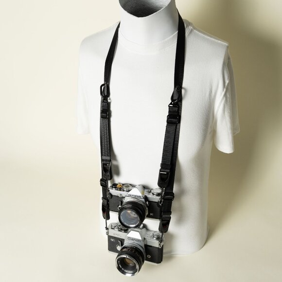 Dual Tier Adjustable Camera Strap  38-50" Peak Design Anchors Quick Release - Picture 10 of 14